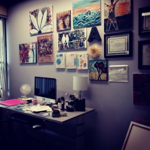 office wall of happiness